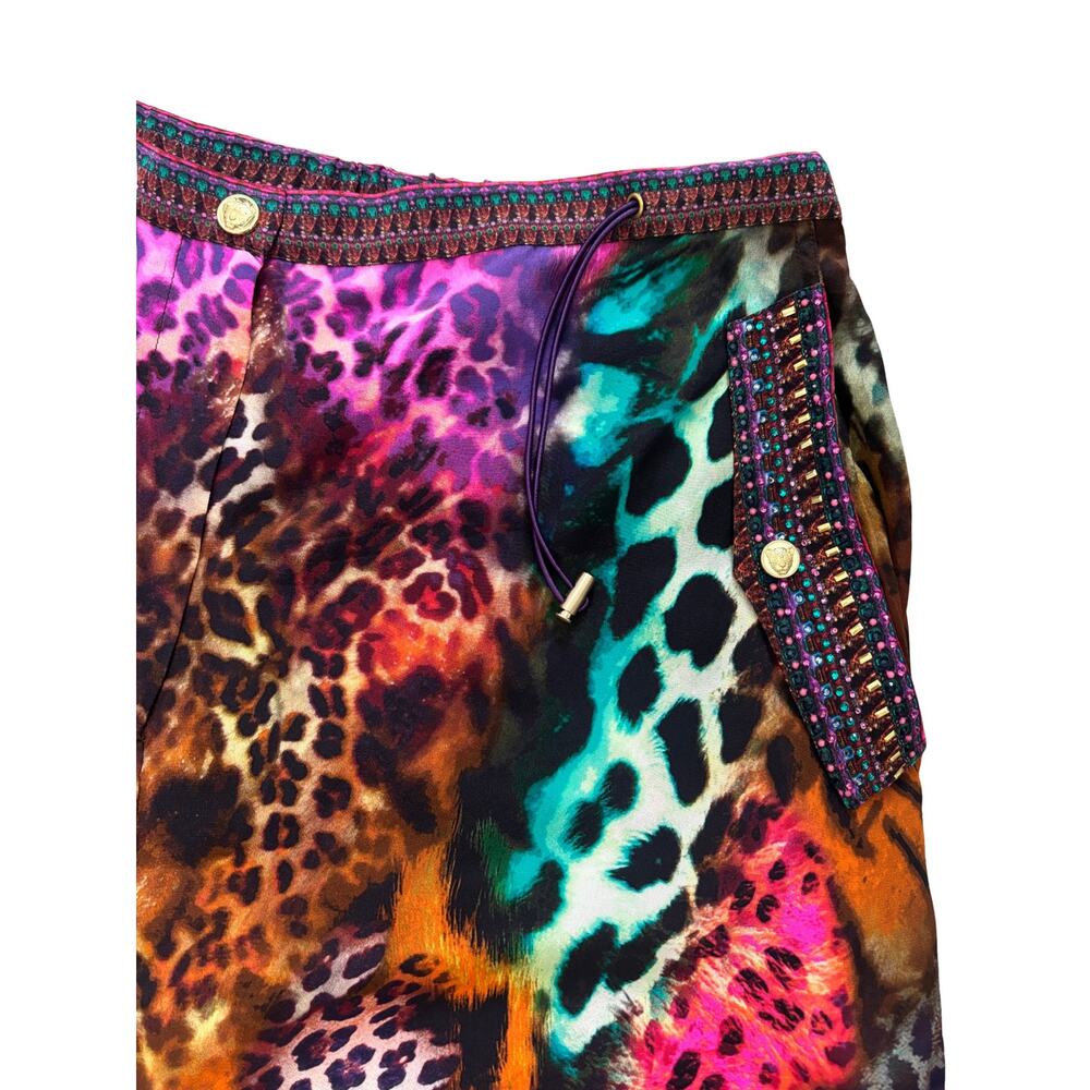 Camilla Surrealist Suspension Parachute Wide Leg Silk Pants Women’s Size L - Picture 6 of 13
